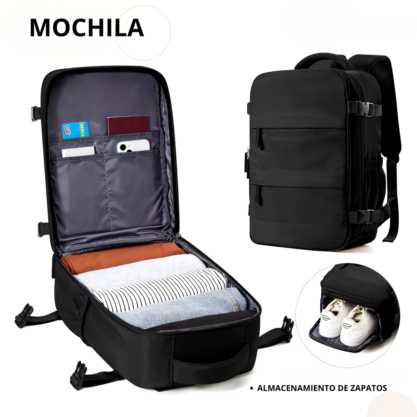 Mochila Para Cabina 40X30X20