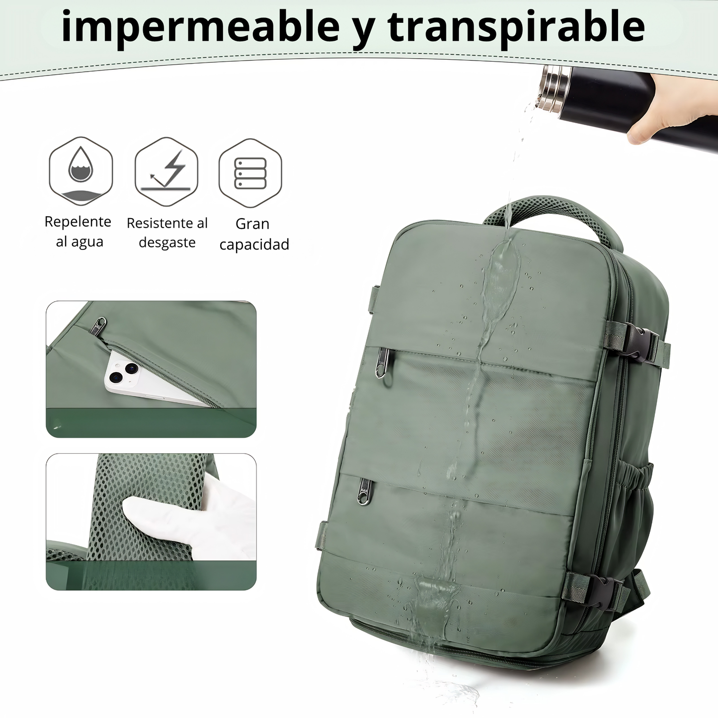 Mochila Para Cabina 40X30X20
